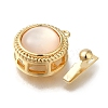 Brass Box Clasps with Resin LS-KK-H480-07G-2