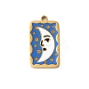 304 Stainless Steel Enamel Pendants STAS-F335-01A-1