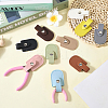10Pcs 10 Colors Arch Shaped Imitation Leather Nail Clipper Cases DIY-CL0002-28B-4