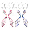 DIY Transparent Resin Wing Dangle Earring Making Kit DIY-TA0010-23-2
