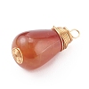 Natural Crackle Agate Pendant PALLOY-JF00640-3