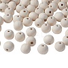 Natural Unfinished Wood Beads WOOD-S651-14mm-LF-1