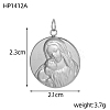 304 Stainless Steel Pendants STAS-OY005-42P-01-2