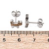 Tarnish Resistant 304 Stainless Steel Kitten Stud Earrings EJEW-F227-06P-2