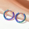 202 Stainless Steel Huggie Hoop Earrings EJEW-F111A-16mm-RC-2
