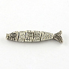 Fish Tibetan Style Alloy Combine Beads X-PALLOY-39315-AS-RS-1