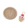 Glass Seed Beaded Cupcake Pendants PALLOY-MZ00581-01-2