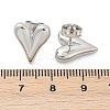 Non-Tarnish 304 Stainless Steel Heart Stud Earrings for Women LS-EJEW-F300-09P-5