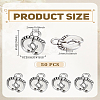 50Pcs Tibetan Style Zinc Alloy Charms FIND-LP0006-23-2