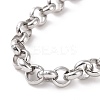 Non-Tarnish 304 Stainless Steel Rolo Chain Bracelet for Men Women BJEW-E031-06P-03-2
