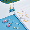   4 Sets 2 Colors Brass Smooth Earring Hooks EJEW-PH0001-22-4