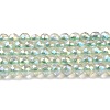 Electroplate Transparent Glass Beads Strands X1-GLAA-H021-01B-FR07-2