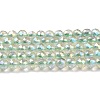 Electroplate Transparent Glass Beads Strands X1-GLAA-H021-01B-FR07-2