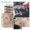 30Pcs 6 Colors Brass Cubic Zirconia Charms KK-PH0005-66-5