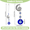 2Pcs Blue Evil Eye Car Hanging Ornament HJEW-DC0001-12-2