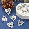 30Pcs 3 Styles Tibetan Style Alloy Pendants TIBEP-CJ0003-12-5