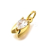 Brass Micro Pave Cubic Zirconia Pendants KK-Z102-03G-01-3