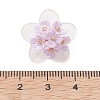Frosted Acrylic Bead Caps Pendants PALLOY-MZ01310-01-3