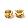 Criss Cross Rack Plating Brass Micro Pave Cubic Zirconia European Beads KK-C010-26-3
