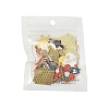 24Pcs 6 Styles Mother's Day Alloy Enamel Pendants FIND-FS0003-90-6