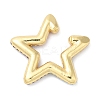 Colorful Rhinestone Star Cuff Earrings EJEW-D059-06G-01-2