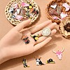 24Pcs 12 Styles West Cowboy Theme Golden Plated Alloy Enamel Pendants FIND-YW0006-74-4