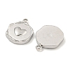 Non-Tarnish 304 Stainless Steel Pendants STAS-A099-06P-2