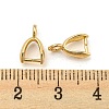 Rack Plating Brass Ice Pick Pinch Bails KK-Z030-05C-G-01-3