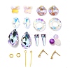 DIY Bling Drop Earring Making Kit DIY-SZ0009-28-1