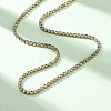 3MM 304 Stainless Steel Rhinestone Cup Chain Necklaces for Women NJEW-G175-01G-02-2