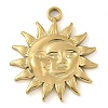Ion Plating(IP) 304 Stainless Steel Pendants STAS-B075-10G-04-1