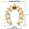 304 Stainless Steel Enamel Pendants STAS-OY002-34G-2