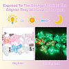 15Pcs Luminous Resin Sequins Pendants RESI-TA0004-20B-5