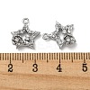 Brass Micro Pave Clear Cubic Zirconia Charms KK-H460-18P-3