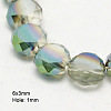 Electroplate Glass Beads EGLA-D028-01-1