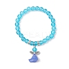 Transparent Plastic Beaded Stretch Bracelets for Children BJEW-JB11507-02-2