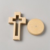 Wood Cross Display Decoration DJEW-WH0043-52-2