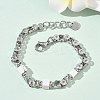Natural Howlite Link Chain Bracelets for Women BJEW-Z148-06P-02-1