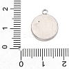 304 Stainless Steel Rhinestone Pendants STAS-S131-21P-3