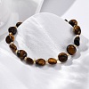 Natural Tiger Eye Beaded Bracelets for Women G-P563-07P-19-1