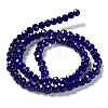 Baking Paint Imitation Jade Glass Bead Strands DGLA-A034-J6MM-A33-4
