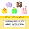 20Pcs Animal Series Opaque Resin Pendants CRES-YW0002-52-2