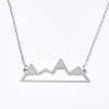 Non-Tarnish 201 Stainless Steel Pendant Necklaces NJEW-T009-JN104-1-40-1