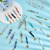 20Pcs Natural & Synthetic Gemstone Chips Pendant Decoration HJEW-PH02095-4