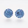 Polymer Clay Rhinestone Beads RB-K050-10mm-C23-2