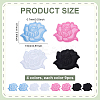 36Pcs 4 Colors Computerized Embroidery Cloth Iron On/Sew On Patches PATC-ME0001-11-2