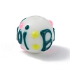 Opaque Painted Glass Beads LS-GLAA-B001-01F-2