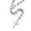 304 Stainless Steel Ball Chain Necklaces X-NJEW-G322-01P-3