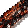 Crackle Glass Beads Strands CCG-C002-8mm-02-1