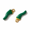 Alloy Enamel Charms PALLOY-F259-02G-2